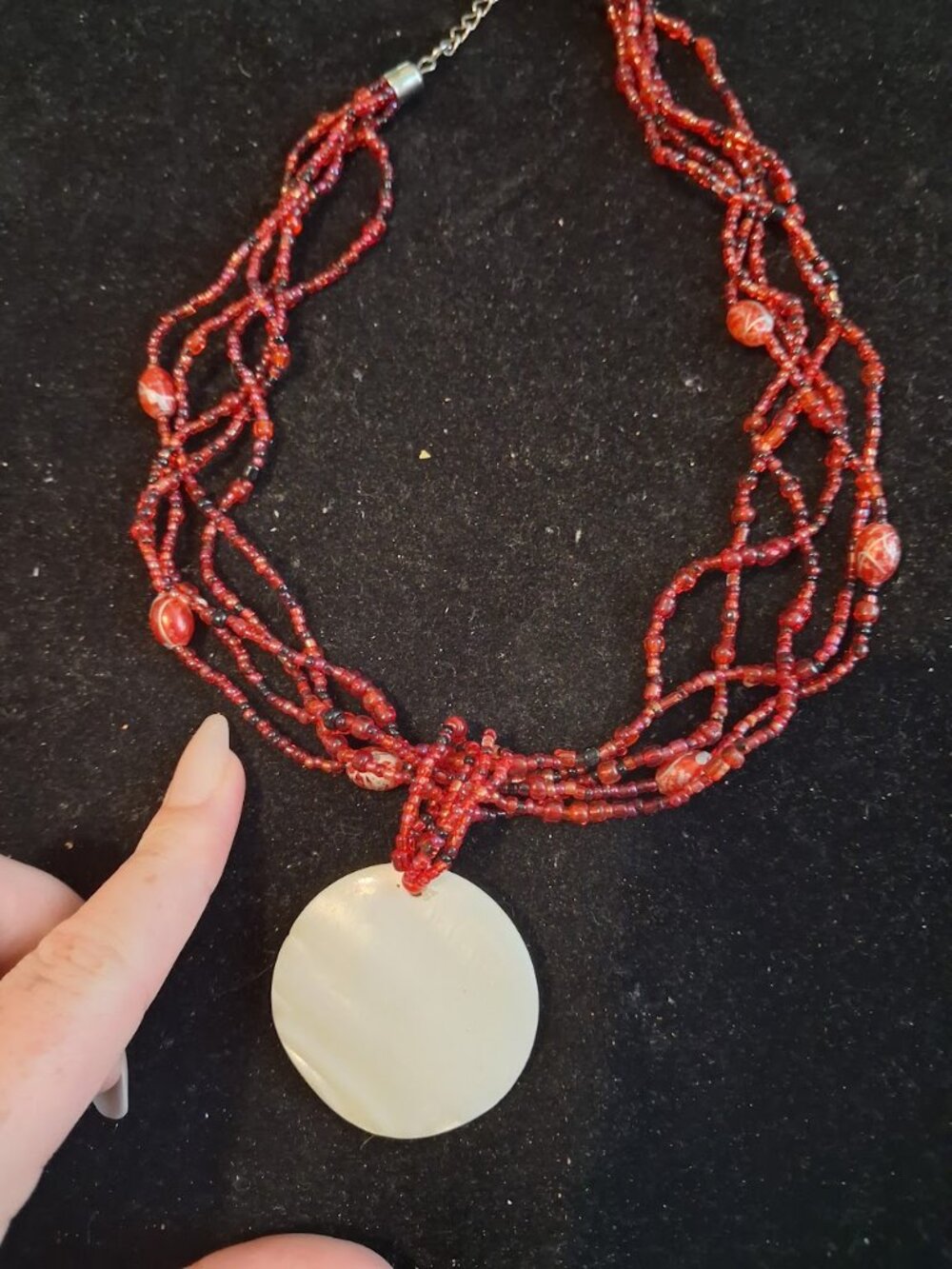 22 inch Mulistrand beaded necklace